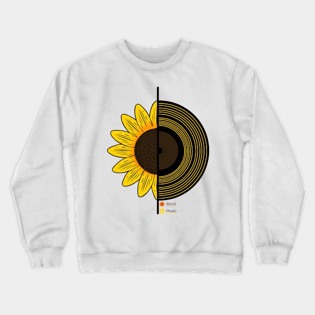 Sunflower | vinyl Crewneck Sweatshirt by artoffaizan